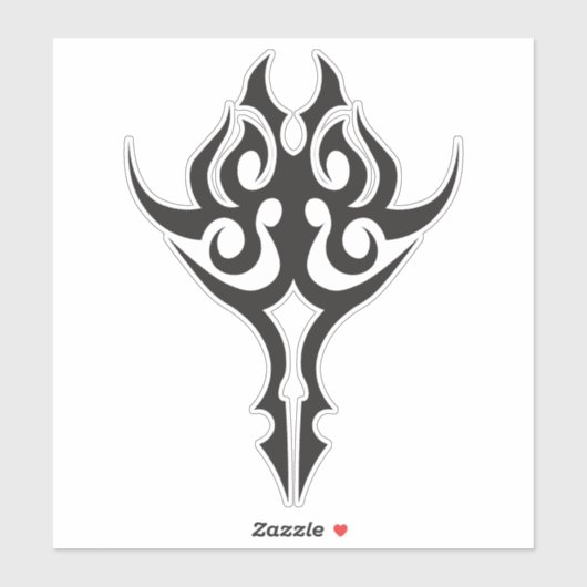 Classic Tattoo Inspired Line Art Design Sticker (Vel)