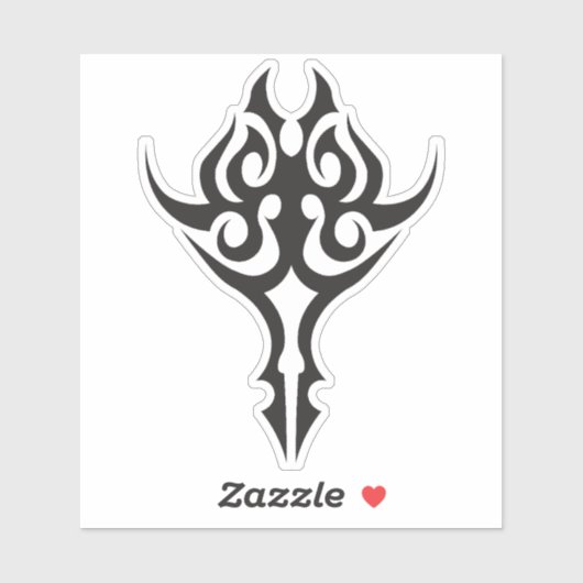 Classic Tattoo Inspired Line Art Design Sticker (Vel)