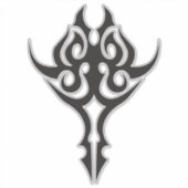 Classic Tattoo Inspired Line Art Design Sticker (Voorkant)