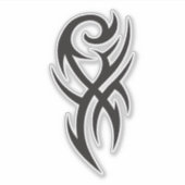 Classic Tattoo Inspired Line Art Design Sticker (Voorkant)