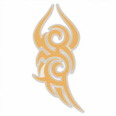 Classic Tattoo Inspired Line Art Design Sticker (Voorkant)