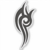 Classic Tattoo Inspired Line Art Design Sticker (Voorkant)