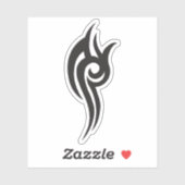 Classic Tattoo Inspired Line Art Design Sticker (Vel)