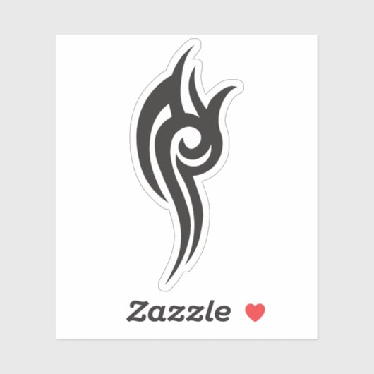 Classic Tattoo Inspired Line Art Design Sticker (Vel)