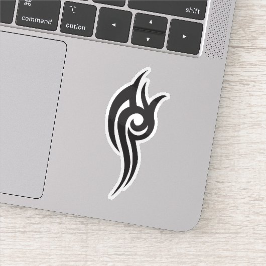Classic Tattoo Inspired Line Art Design Sticker (Detail)