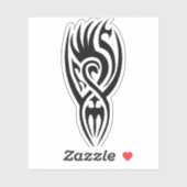 Classic Tattoo Inspired Line Art Design Sticker (Vel)