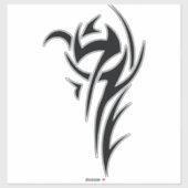 Classic Tattoo Inspired Line Art Design Sticker (Vel)