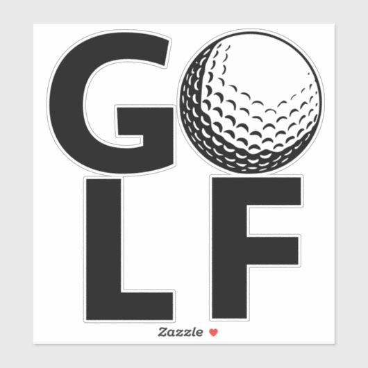 Classic Teeing It Up Golf Sticker (Vel)