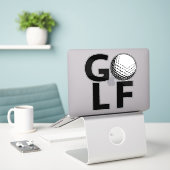 Classic Teeing It Up Golf Sticker (Laptop op bureau)