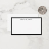 Classic tendance élégant noir blanc Modèle plat (Devant/Arrière en situation)