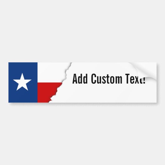 Classic Texas State Flag Bumpersticker (Voorkant)