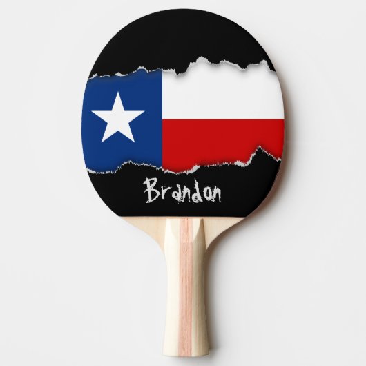 Classic Texas State Flag Tafeltennisbatje (Voorkant)