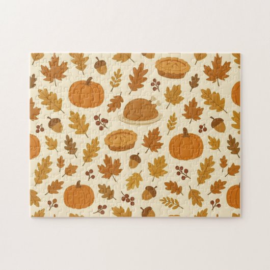 Classic Thanksgiving patterned  Legpuzzel (Horizontaal)