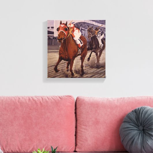 Classic Thoroughbred, Victorious Canvas Afdruk (Insitu (Woonkamer))