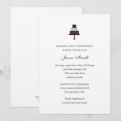 Classic Tiered Cake Bridal Shower Kaart (Voorkant / Achterkant)