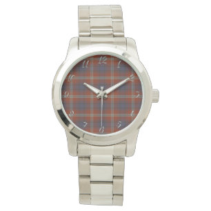Classic Timeless Clan Ainslie Pset Tartan Gift Horloge