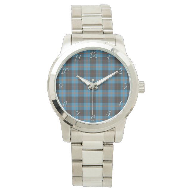 Classic Timeless clan Angus Ancient Pset Tartan G Horloge (Voorkant)