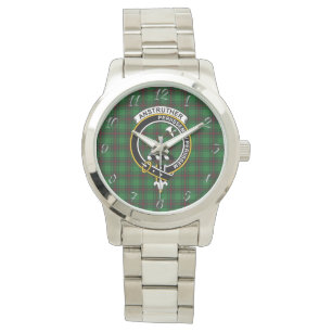 Classic Timeless Clan Anstruther Hunting Tartan Horloge