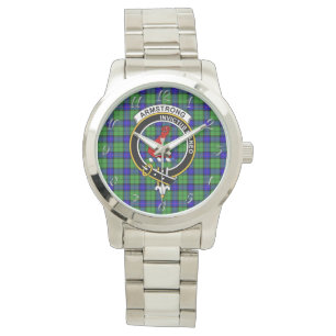 Classic Timeless clan Armstrong Tartan Pset Gift Horloge