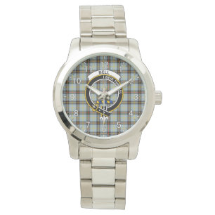 Classic Timeless Clan Bell Tartan Badge Pset Gift Horloge