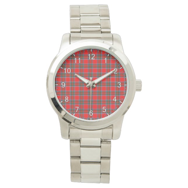 Classic Timeless clan Binding Tartan Pset Gift Horloge (Voorkant)
