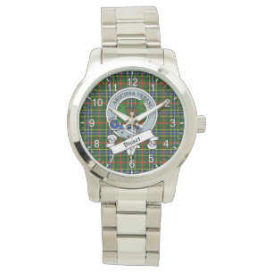 Classic Timeless Clan bisset Badge Tartan Pset Horloge