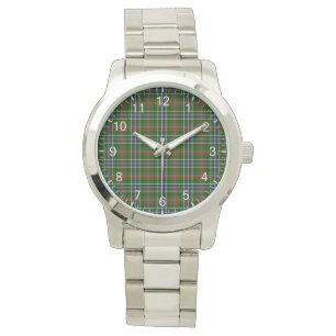Classic Timeless Clan bisset Tartan Pset Gift Horloge