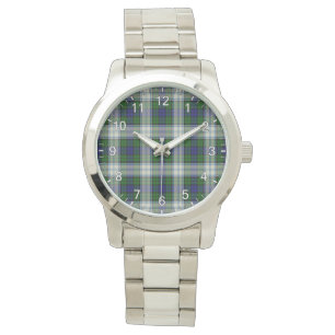 Classic Timeless Clan Blackwatch Modern Tartan Horloge