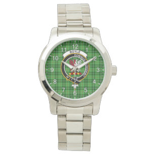 Classic Timeless Clan Boyle Tartan Badge Pset Gif Horloge