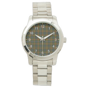Classic Timeless Clan Brisbane Tartan Horloge