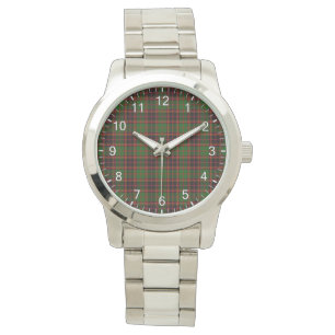 Classic Timeless Clan Buchan Tartan Pset Gift Horloge