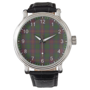 Classic Timeless Clan Cairns die Tartan spelden Horloge
