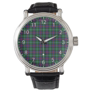 Classic Timeless Clan Calder Tartan Pset Gift Horloge