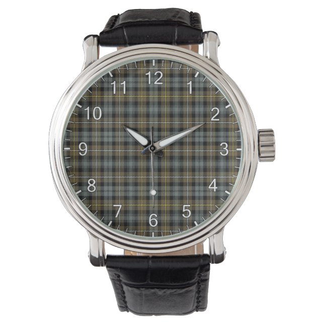 Classic Timeless Clan Campbell Argyll Weathered Ta Horloge (Voorkant)