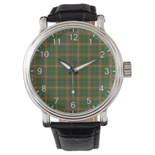 Classic Timeless Clan Chisholm Hunting Tartan Plai Horloge