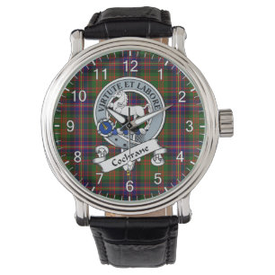 Classic Timeless Clan cochrane Badge Tartan Watch Horloge