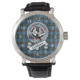 Classic Timeless clan Cockburn Badge Tartan Watch Horloge