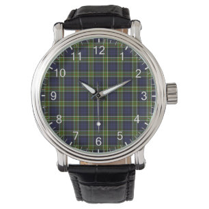 Classic Timeless Clan Colquhoun Modern Tartan Plai Horloge