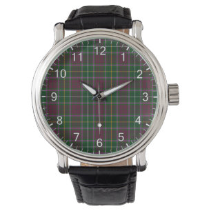 Classic Timeless Clan Crosbie Tartan Pset Gift Horloge