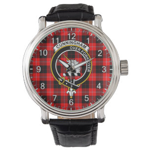 Classic Timeless Clan Cunningham Modern Tartan Bad Horloge