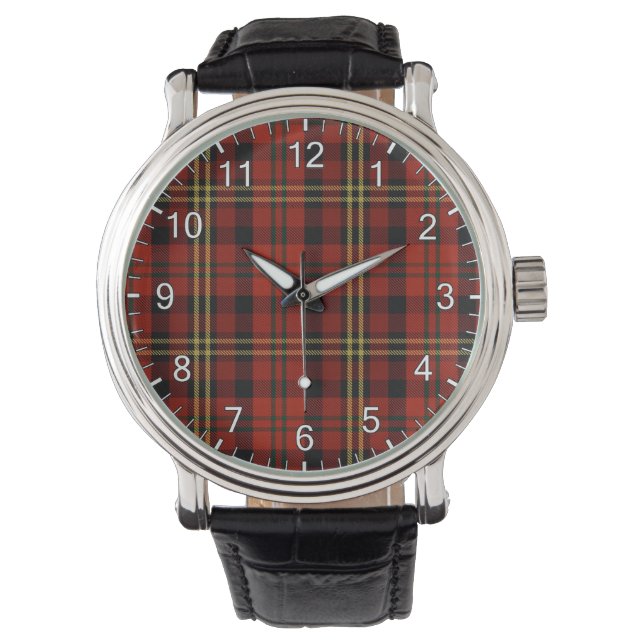 Classic Timeless Clan Davis Tartan Gift Watc. Horloge (Voorkant)