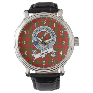 Classic Timeless Clan Dewar Badge Tartan Watch Horloge