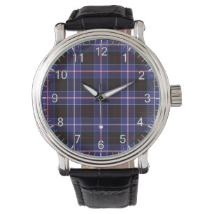 Classic Timeless Clan Dunlop Modern Tartan Horloge