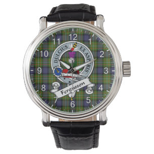 Classic Timeless Clan Ferguson Badge Tartan Watch Horloge