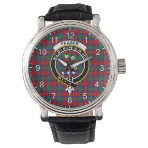 Classic Timeless clan Fraser van Altyre Tartan Bad Horloge