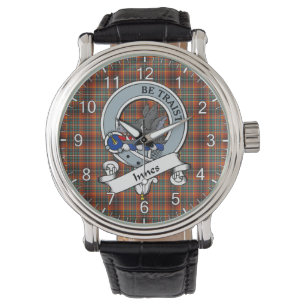 Classic Timeless clan Innes Ancient Badge Tartan Horloge