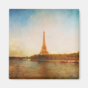Classic Tour Eiffel Paris Magnet Carré