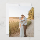 Classic Traditional Typography White Wedding (Achterkant)