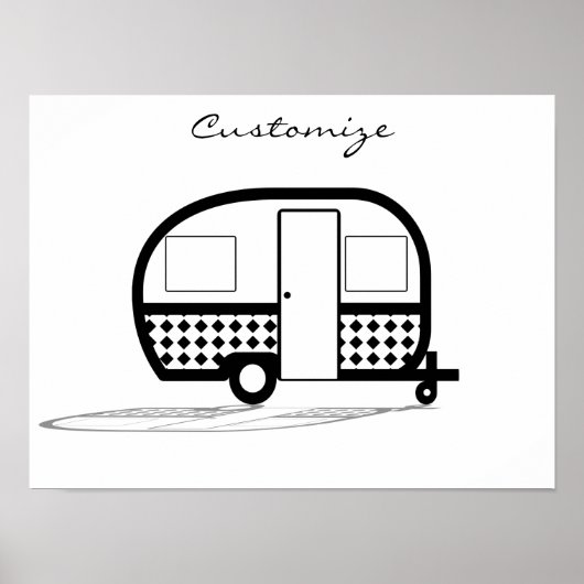 Classic Travel Caravan Thunder_Cove Poster (Voorkant)