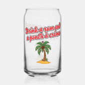 Classic Trini Christmas Beverage Glass (Verso)